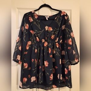 Isabel Maternity Floral Blouse
